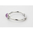 Amethyst quartz ring