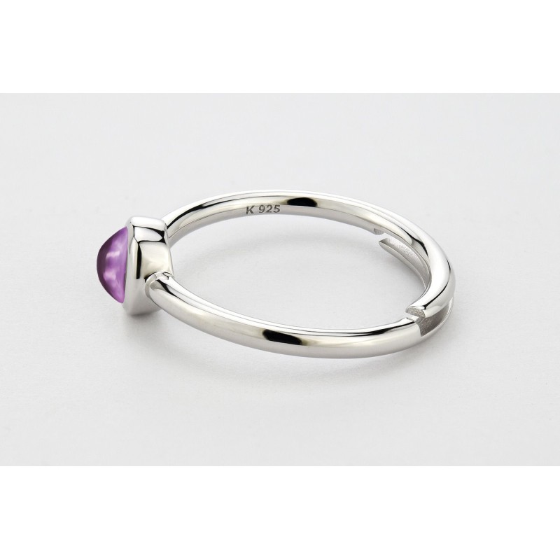 Amethyst quartz ring