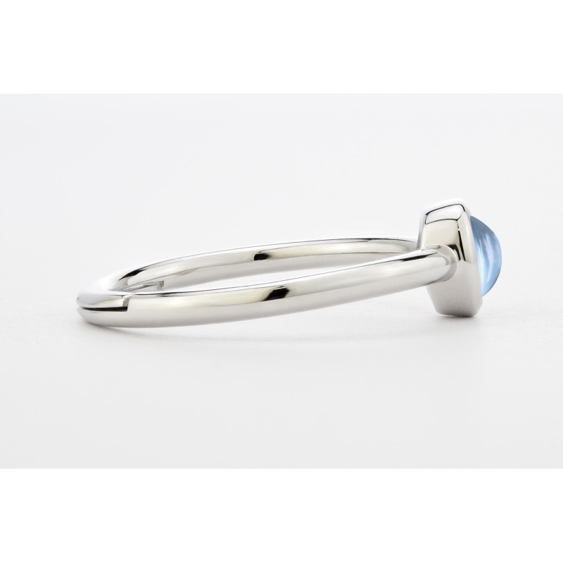 Anello topazio azzurro