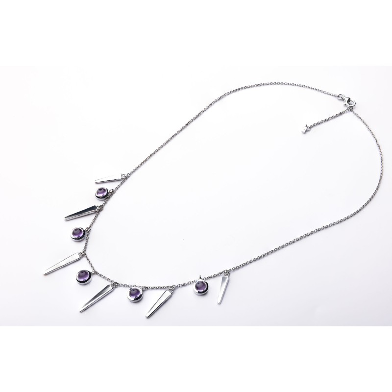 Amethyst quartz necklace